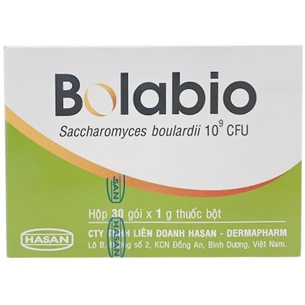 Hình ảnh Thuốc bột Bolabio Hasan ngừa và điều trị tiêu chảy, viêm dạ dày (30 gói x 1g)