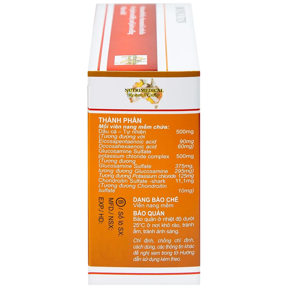 Hình ảnh Thuốc Bonlutin Catalent giảm triệu chứng của thoái hóa khớp gối nhẹ và trung bình (4 vỉ x 15 viên)