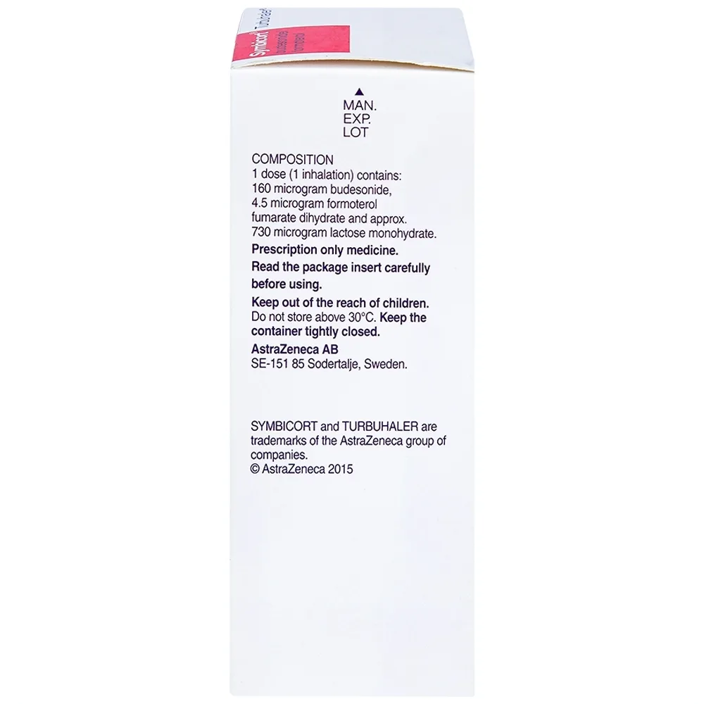 Hình ảnh Thuốc bột để hít Symbicort AstraZeneca điều trị hen suyễn (120 liều)