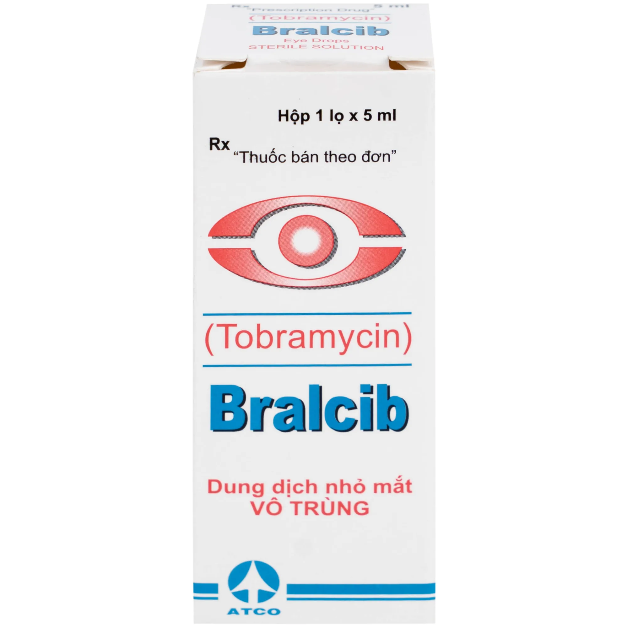 Hình ảnh Thuốc Bralcib 3mg Atco điều trị các nhiễm khuẩn phần ngoài mắt do vi khuẩn nhạy cảm (5ml)