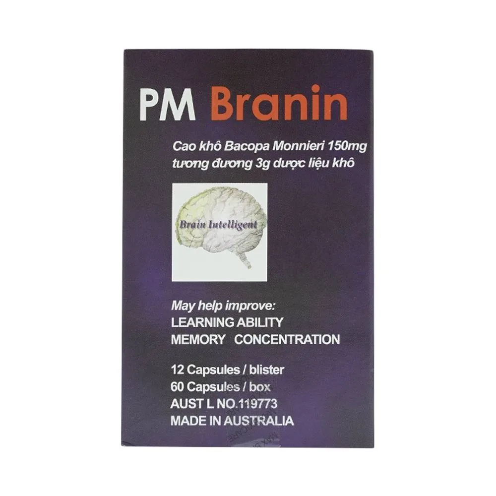Hình ảnh Thuốc PM Branin Probiotec cải thiện và duy trì chức năng não (5 vỉ x 12 viên)