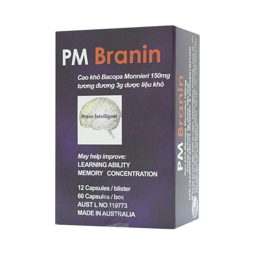 Hình ảnh Thuốc PM Branin Probiotec cải thiện và duy trì chức năng não (5 vỉ x 12 viên)