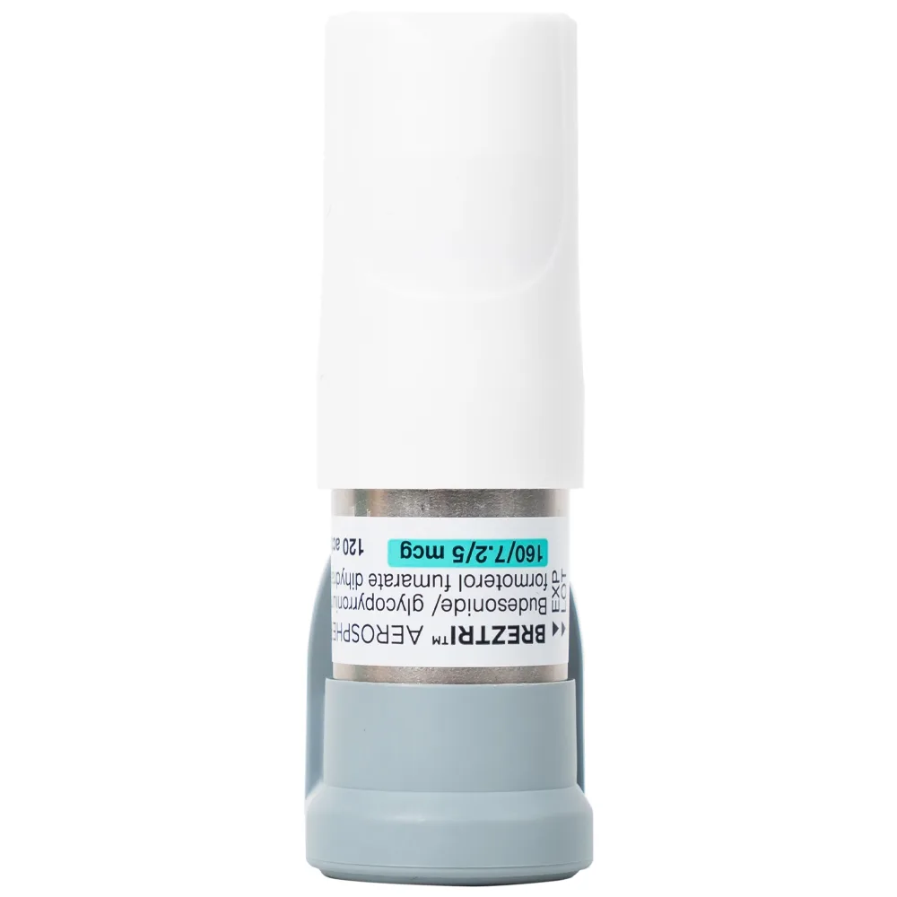 Hình ảnh Thuốc hít Breztri 160/7.2/5mcg Astrazeneca giảm co thắt phế quản cấp tính (120 liều)