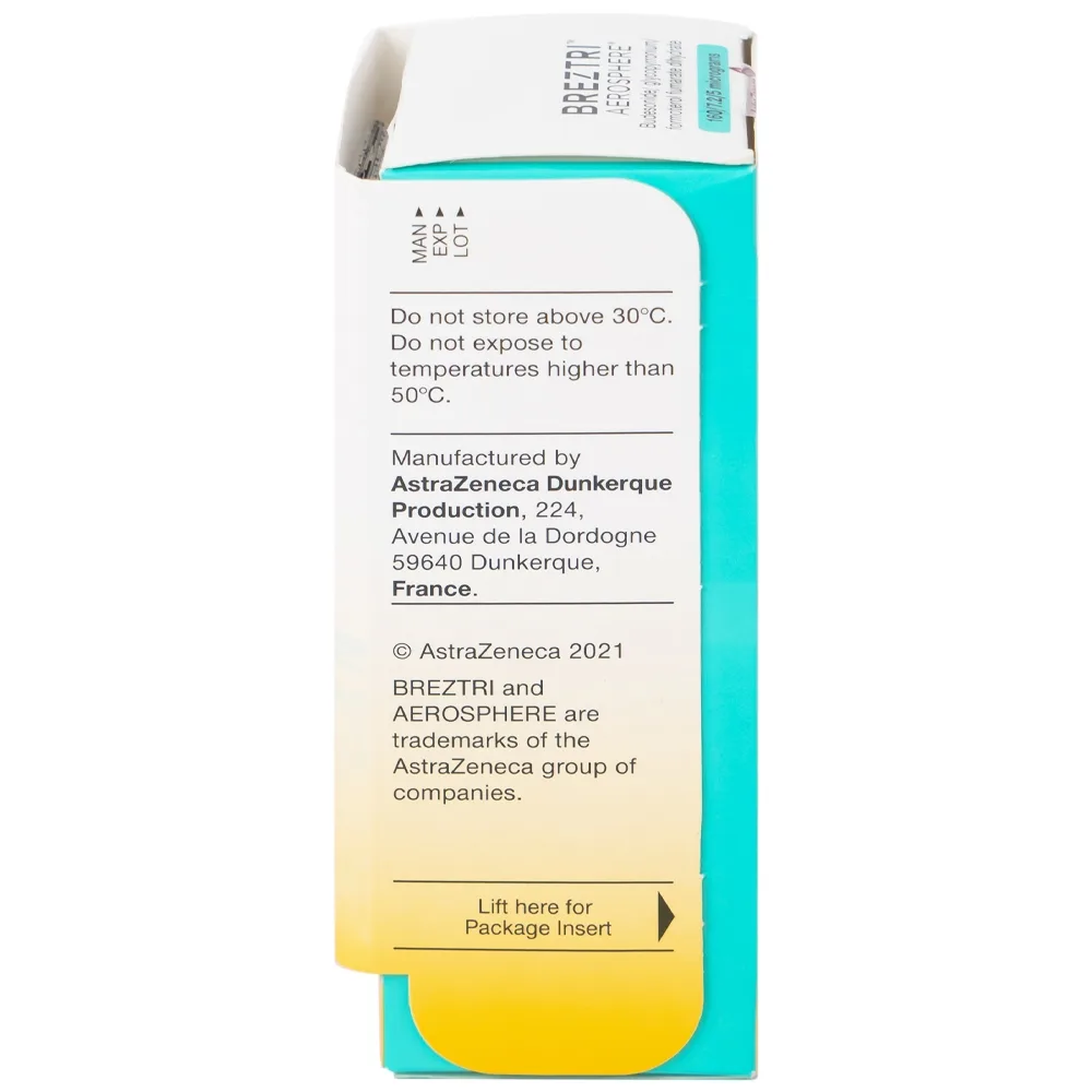 Hình ảnh Thuốc hít Breztri 160/7.2/5mcg Astrazeneca giảm co thắt phế quản cấp tính (120 liều)