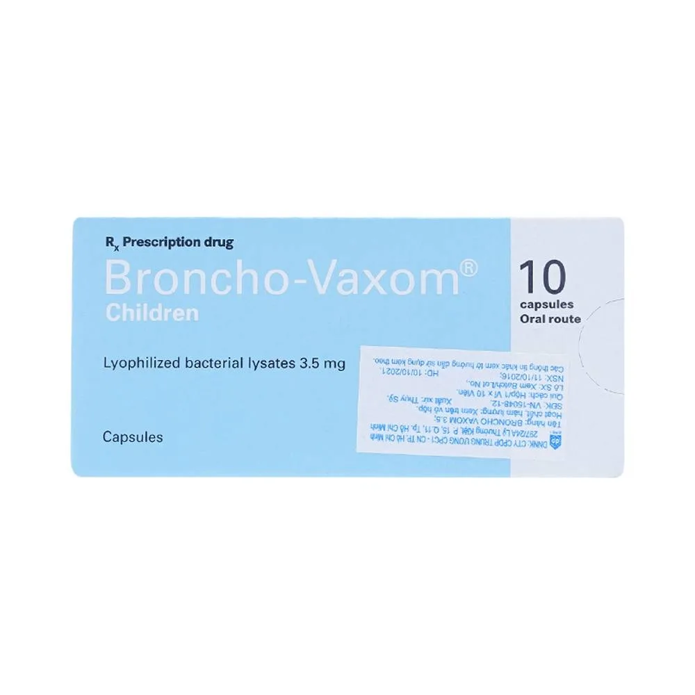 Hình ảnh Thuốc Broncho-Vaxom điều trị nhiễm khuẩn đường hô hấp, tăng cường miễn dịch (10 viên)