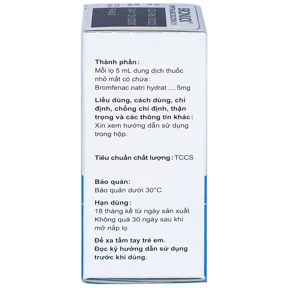 Hình ảnh Thuốc nhỏ mắt Bronuck Senju Pharm điều trị viêm bờ mi, viêm kết mạc, viêm củng mạc (5ml)
