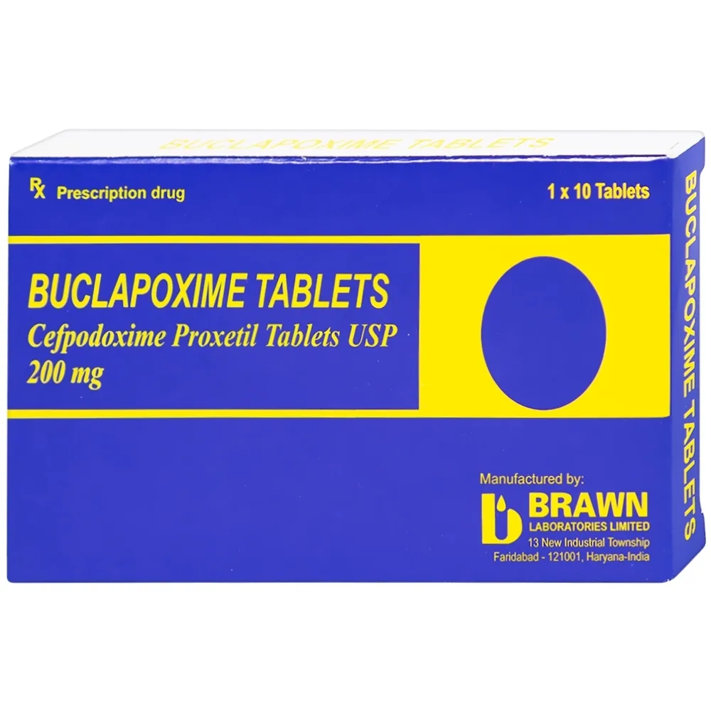 Hình ảnh Thuốc Buclapoxime Brawn điều trị nhiễm khuẩn (1 vỉ x 10 viên)
