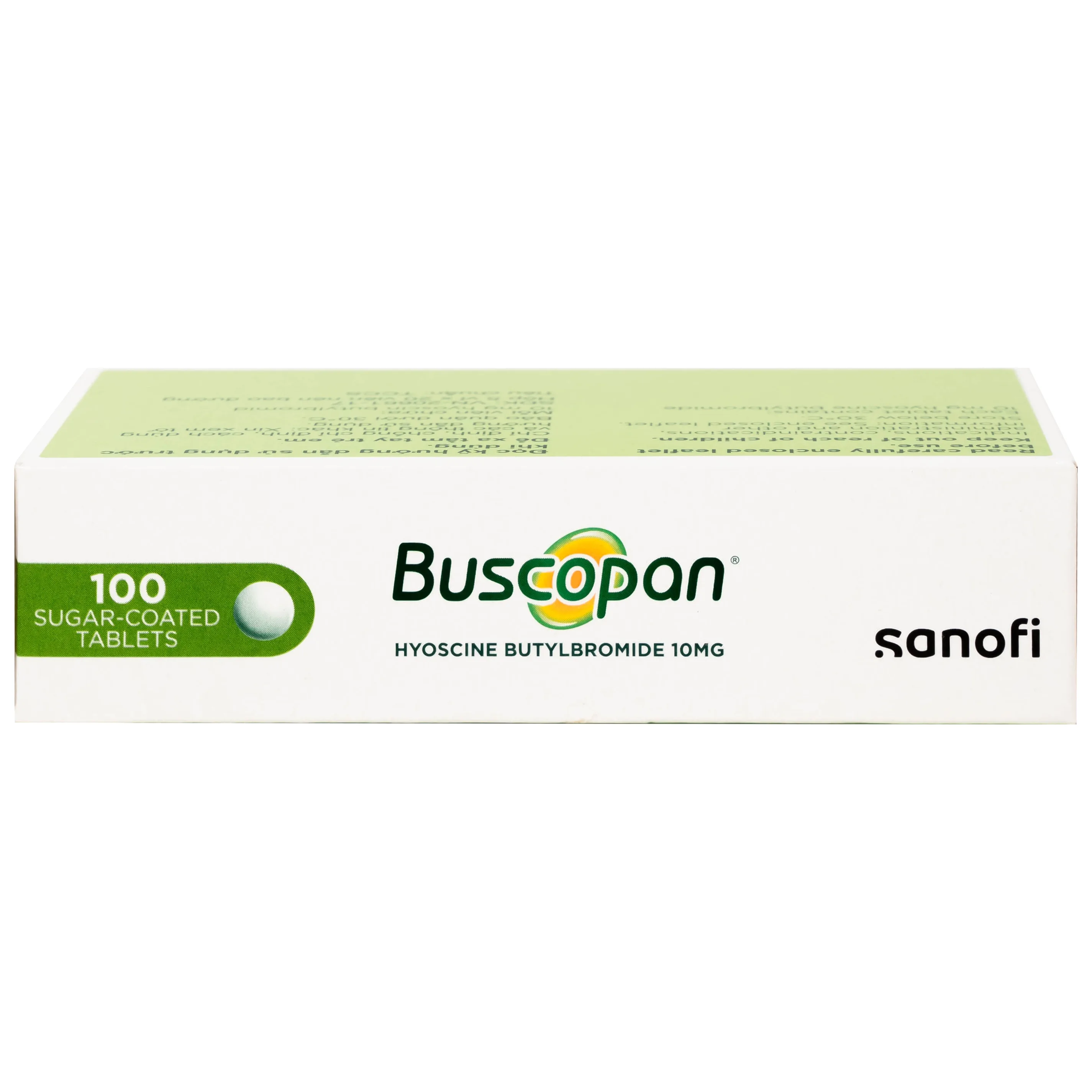 Hình ảnh Thuốc Buscopan 10mg Sanofi giảm co thắt cơ trơn đường sinh dục – tiết niệu (5 vỉ x 20 viên)