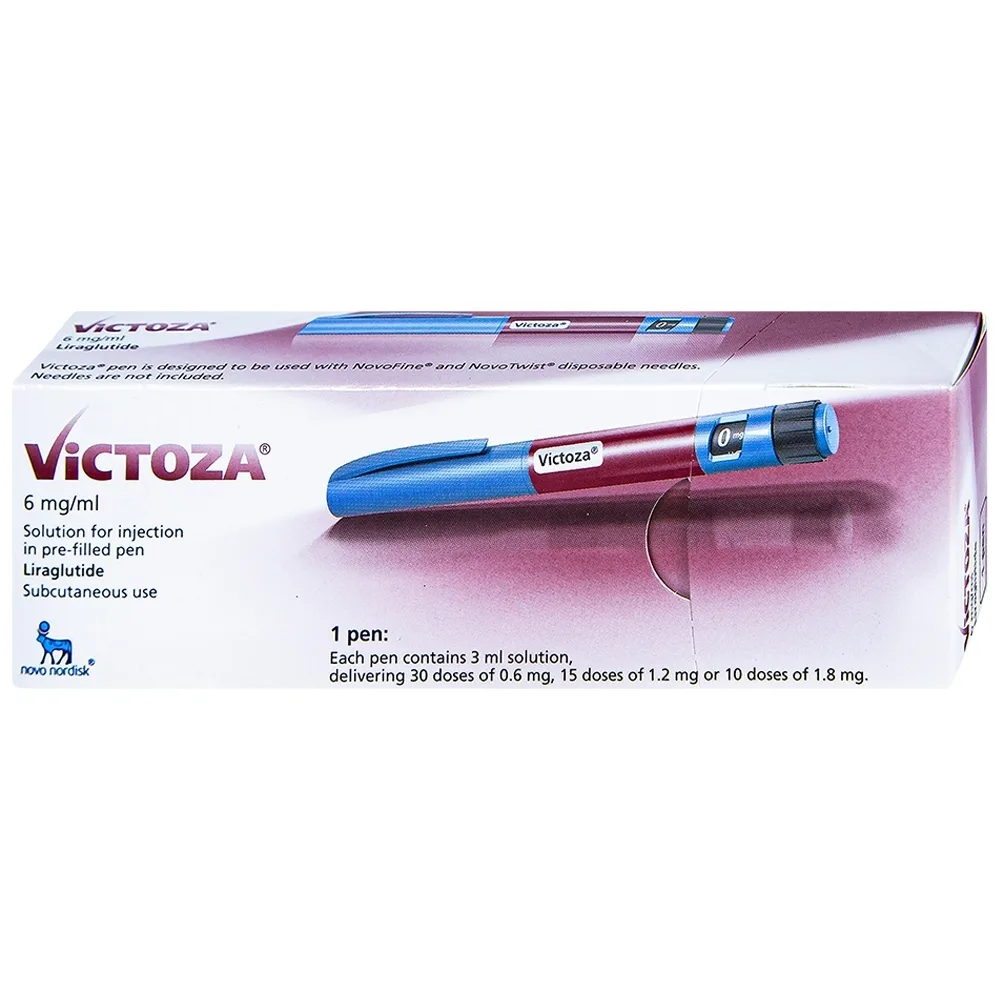 Hình ảnh Bút tiêm Victoza 6mg/ml Novo Nordisk điều trị bệnh tiểu đường típ 2 (1 bút)