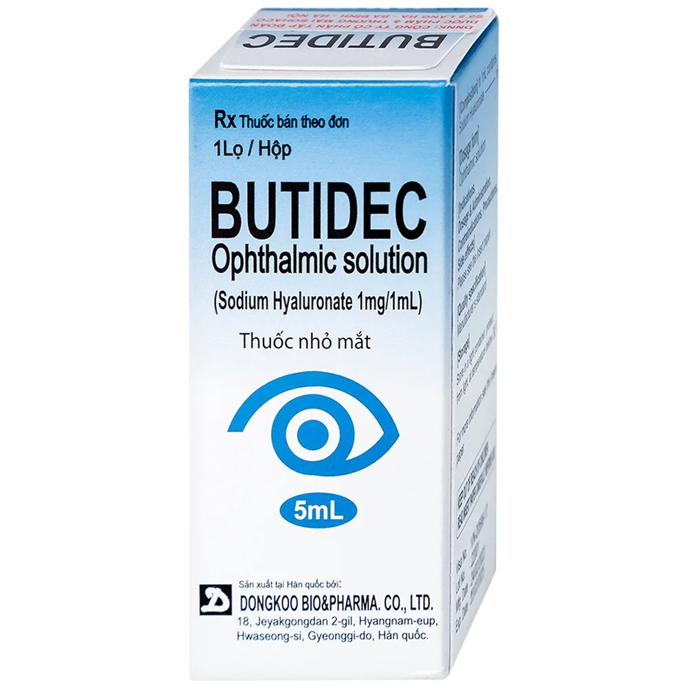Hình ảnh Thuốc nhỏ mắt Butidec Dongkoo giảm triệu chứng khô mắt (5ml)