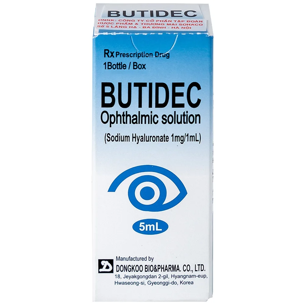 Hình ảnh Thuốc nhỏ mắt Butidec Dongkoo giảm triệu chứng khô mắt (5ml)