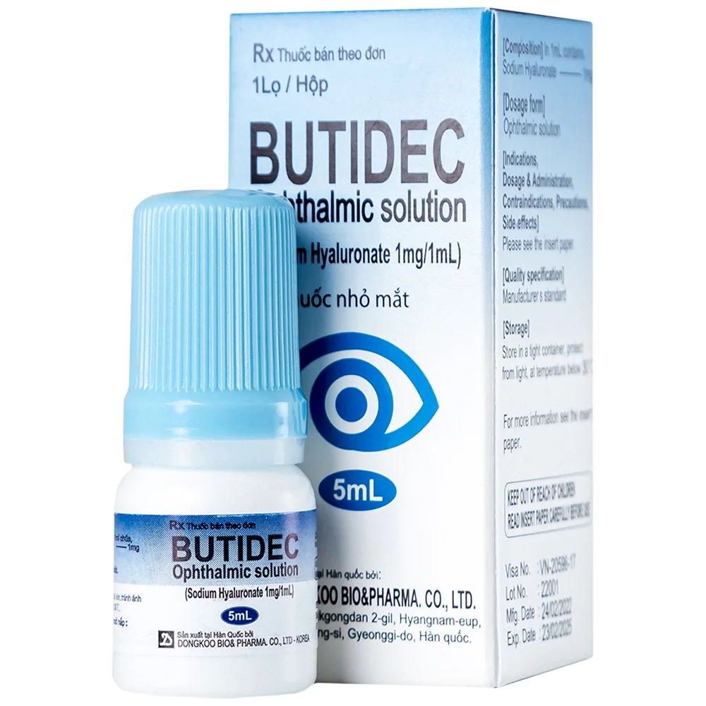 Hình ảnh Thuốc nhỏ mắt Butidec Dongkoo giảm triệu chứng khô mắt (5ml)