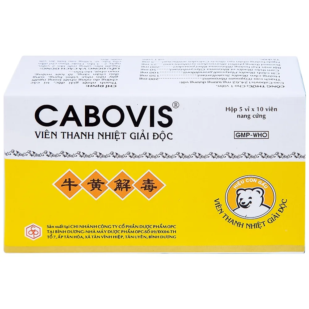 Hình ảnh Viên Cabovis OPC thanh nhiệt giải độc, điều trị các chứng do nóng nhiệt (5 vỉ x 10 viên)
