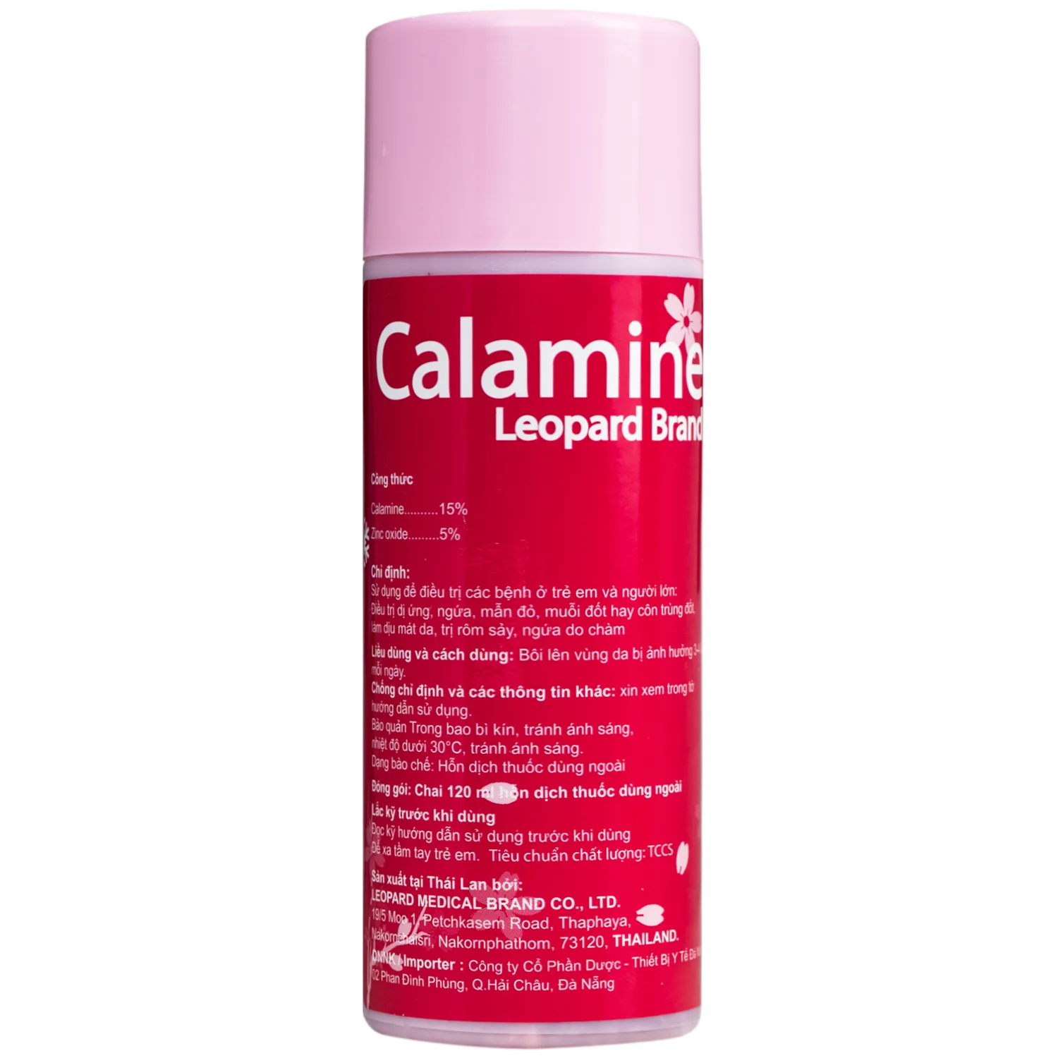 Hình ảnh Thuốc Calamine Leopard Brand điều trị dị ứng, ngứa, mẫm đỏ, muỗi đốt hay con trùng đốt, làm dịu mát da, trị rôm sảy, ngứa do chàm (120 ml)