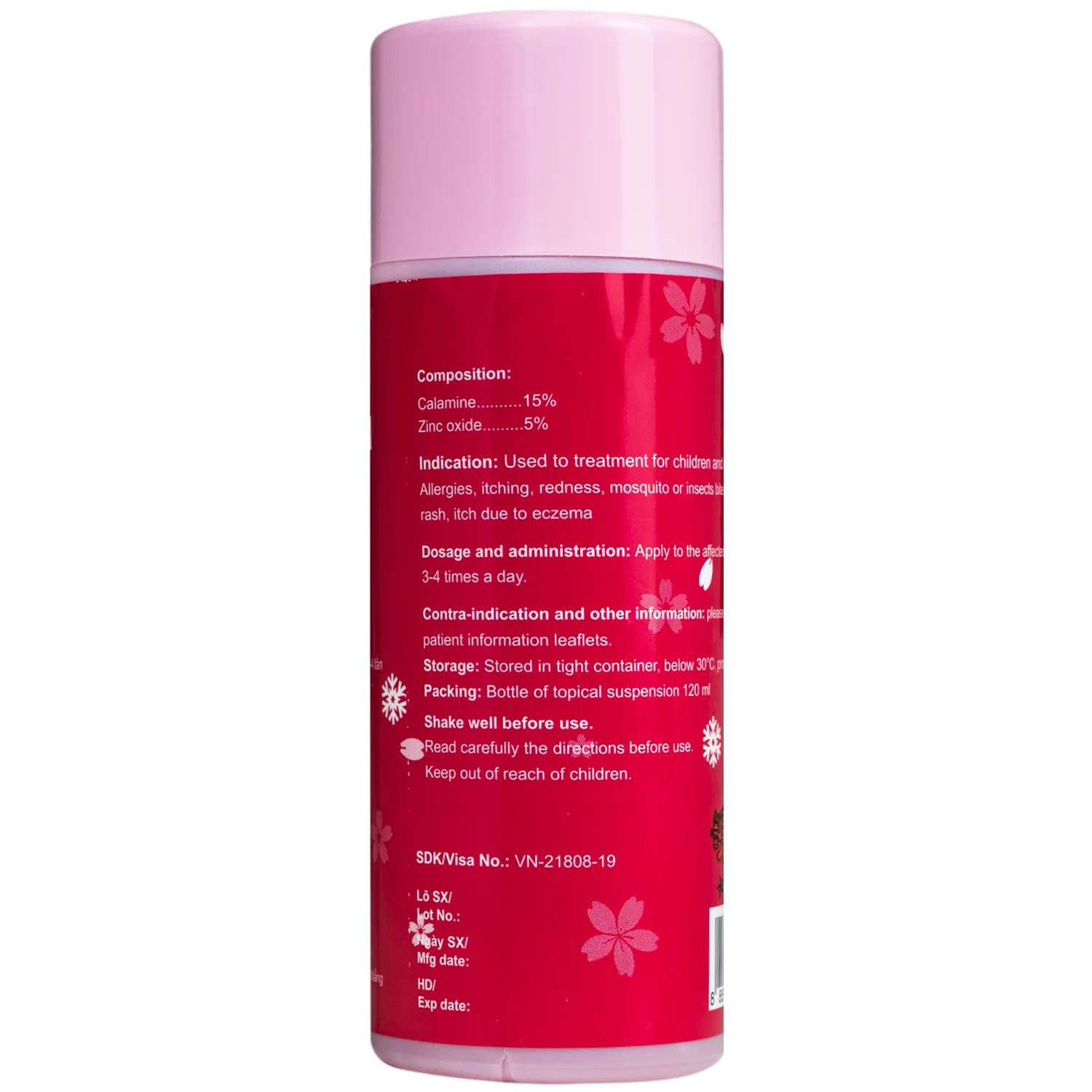 Hình ảnh Thuốc Calamine Leopard Brand điều trị dị ứng, ngứa, mẫm đỏ, muỗi đốt hay con trùng đốt, làm dịu mát da, trị rôm sảy, ngứa do chàm (120 ml)