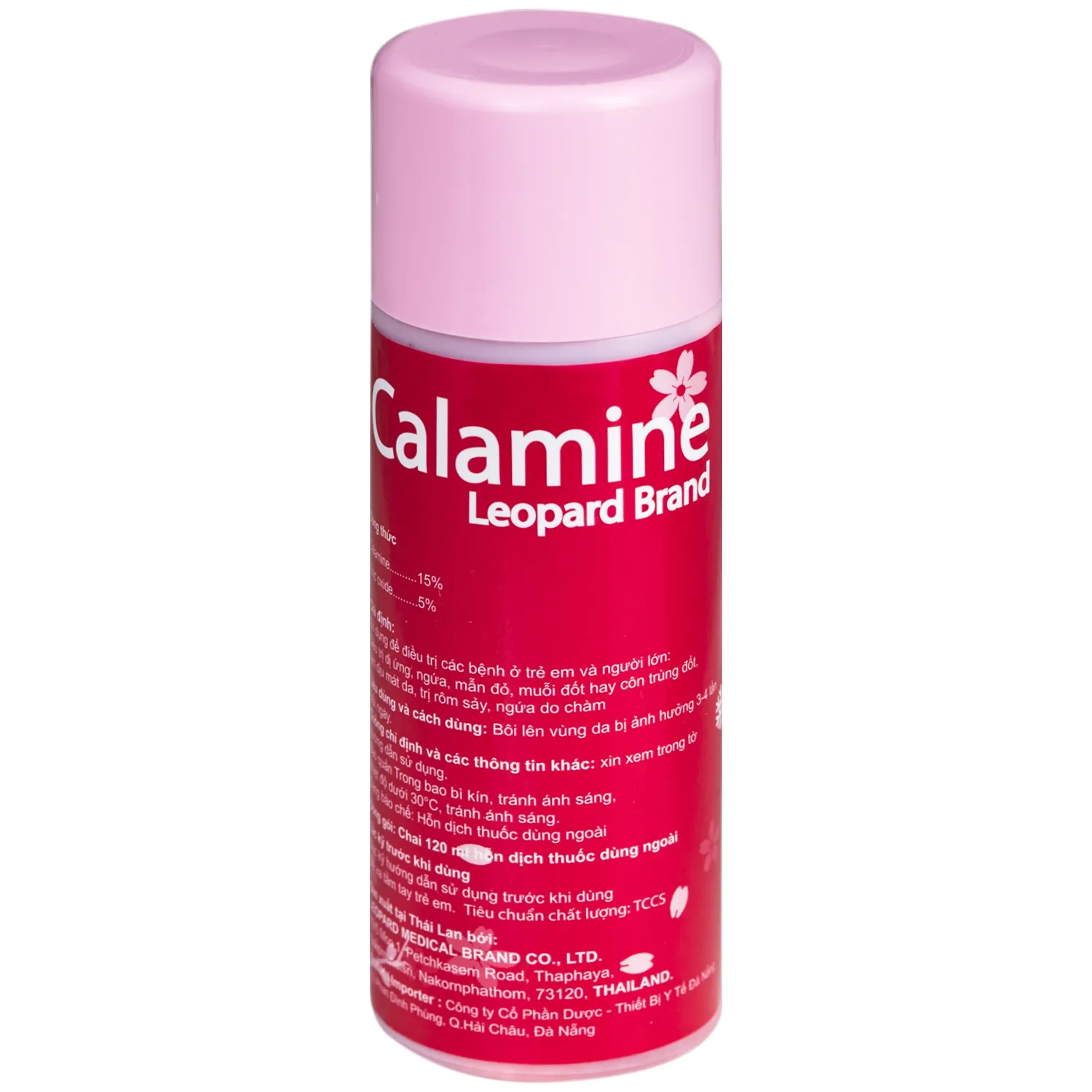 Hình ảnh Thuốc Calamine Leopard Brand điều trị dị ứng, ngứa, mẫm đỏ, muỗi đốt hay con trùng đốt, làm dịu mát da, trị rôm sảy, ngứa do chàm (120 ml)