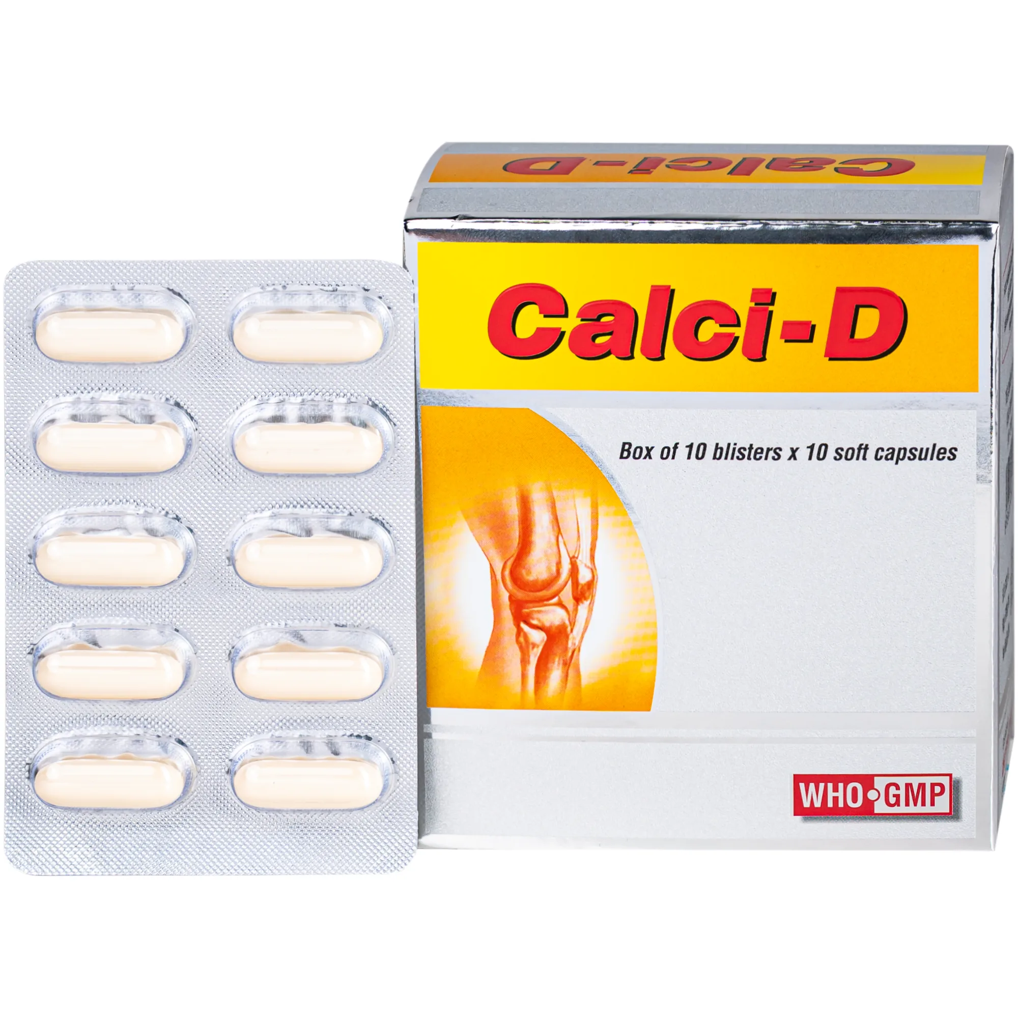 Hình ảnh Thuốc Calci-D Usa-nic phòng ngừa và điều trị tình trạng thiếu hụt canxi và vitamin D (10 vỉ x 10 viên)