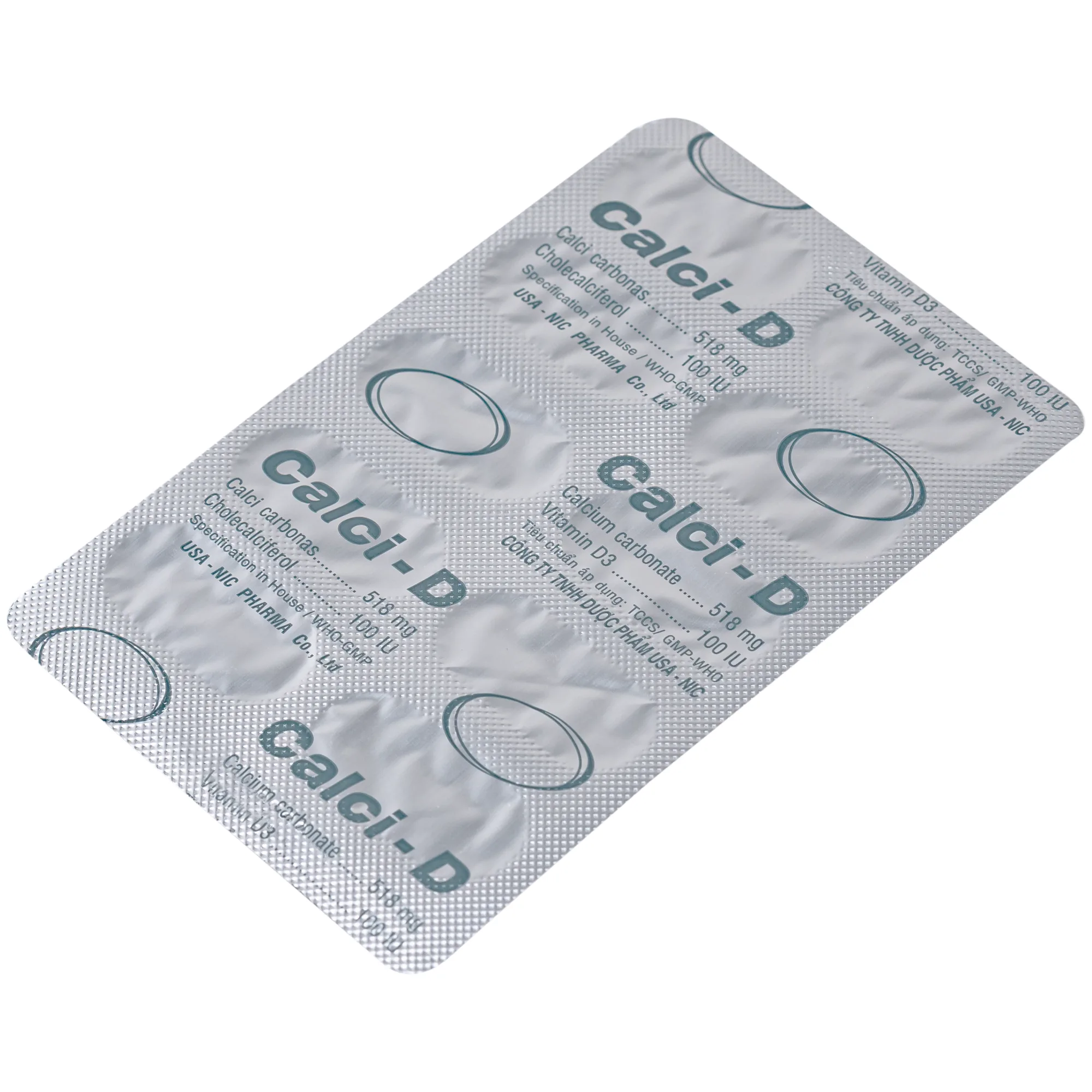 Hình ảnh Thuốc Calci-D Usa-nic phòng ngừa và điều trị tình trạng thiếu hụt canxi và vitamin D (10 vỉ x 10 viên)