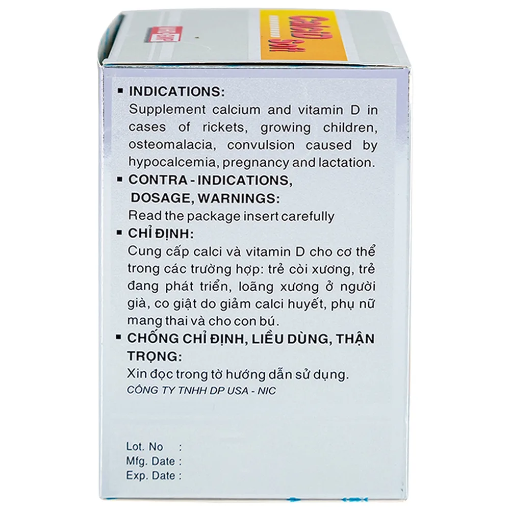 Hình ảnh Thuốc Calcid Soft cung cấp Calci và Vitamin D, giúp xương chắc khỏe (10 vỉ x 10 viên)