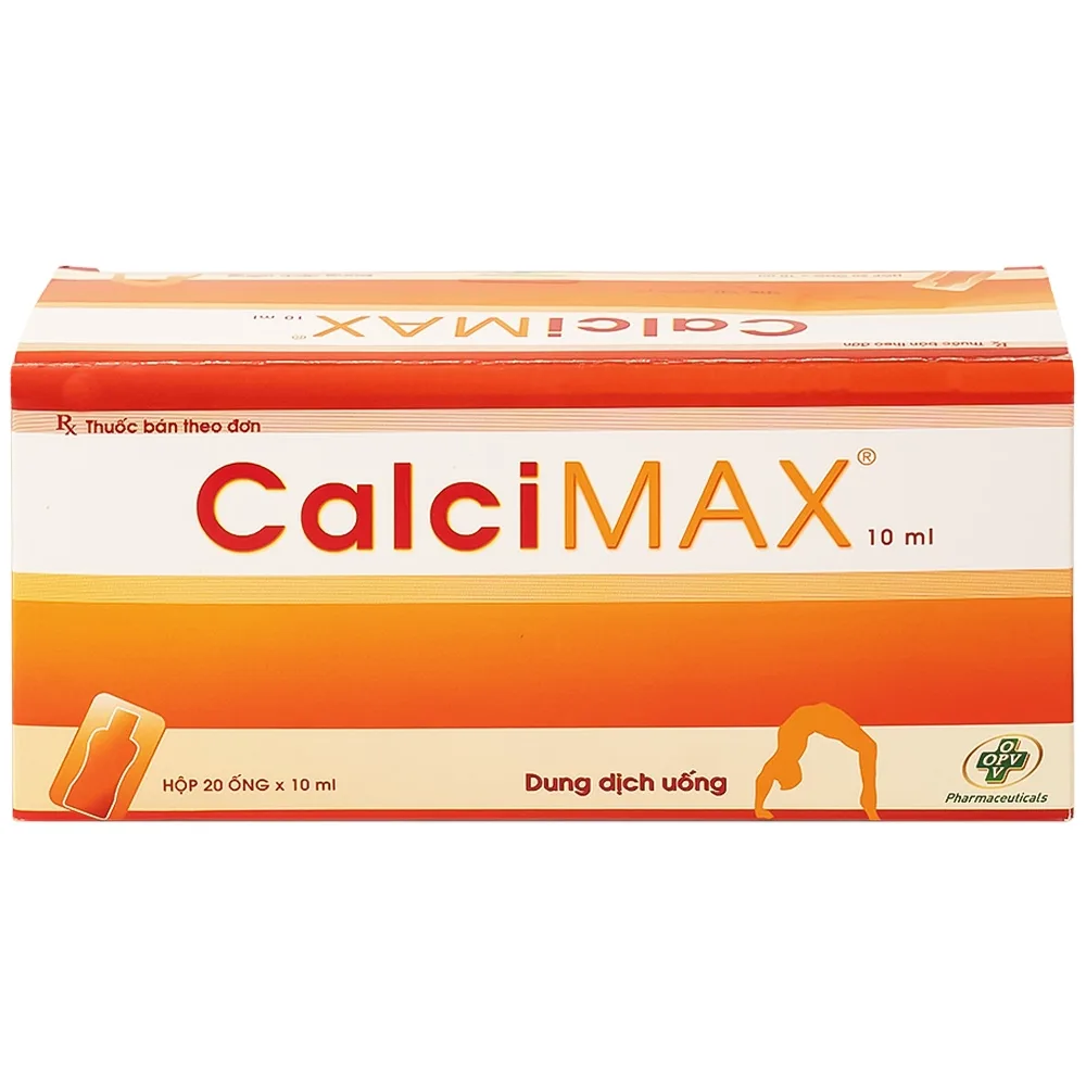 Hình ảnh Dung dịch uống CalciMAX OPV giúp ngon miệng, chắc khỏe xương (20 ống x 10ml)