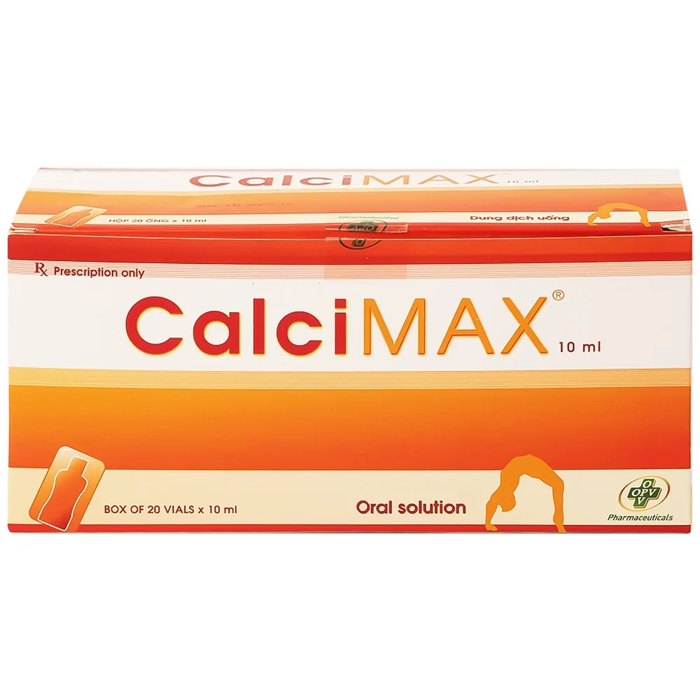 Hình ảnh Dung dịch uống CalciMAX OPV giúp ngon miệng, chắc khỏe xương (20 ống x 10ml)