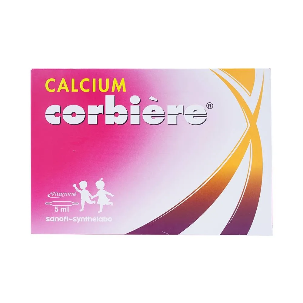 Hình ảnh Dung dịch uống Calcium Corbière Sanofi điều trị thiếu canxi, loãng xương (3 vỉ x 10 ống x 5ml)