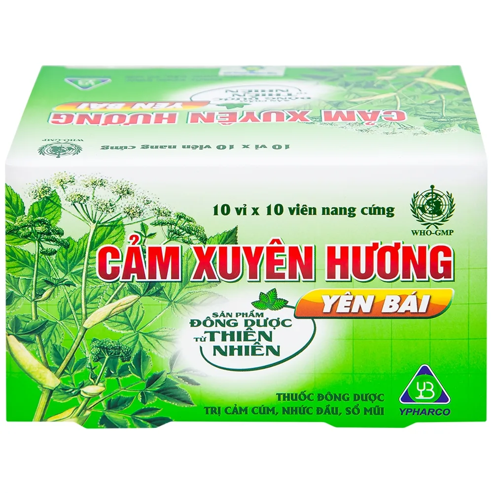 Hình ảnh Thuốc Cảm Xuyên Hương Yên Bái điều trị cảm cúm, cảm lạnh (10 vỉ x 10 viên)