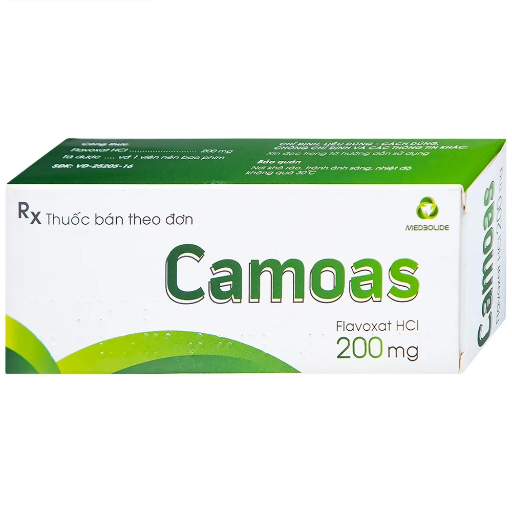 Hình ảnh Thuốc Camoas 200mg Medisun giảm triệu chứng khó tiểu, tiểu gấp, tiểu đêm (3 vỉ x 10 viên)