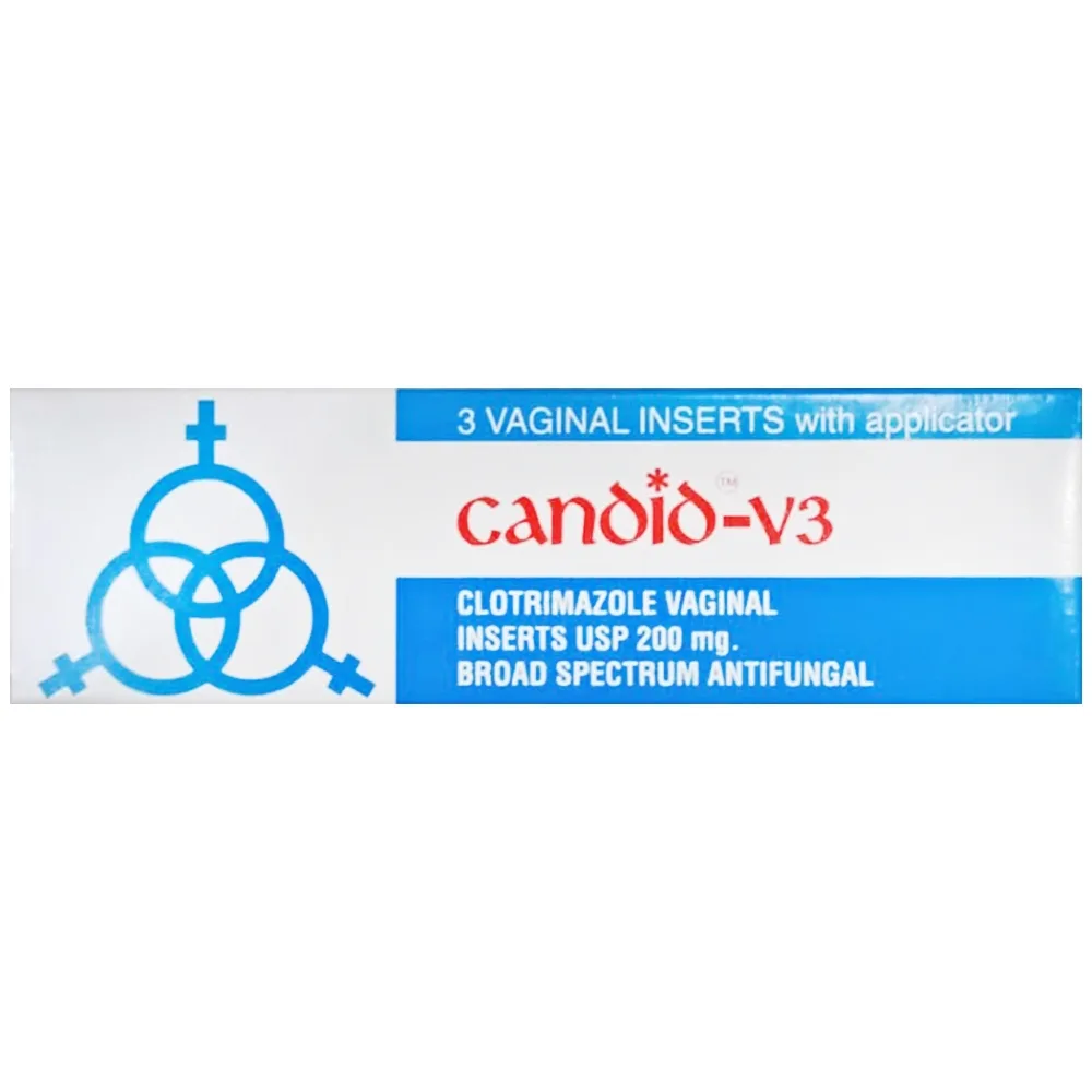 Hình ảnh Viên đặt âm đạo Candid-V3 Glenmark điều trị bệnh nhiễm Candida (1 vỉ x 3 viên)