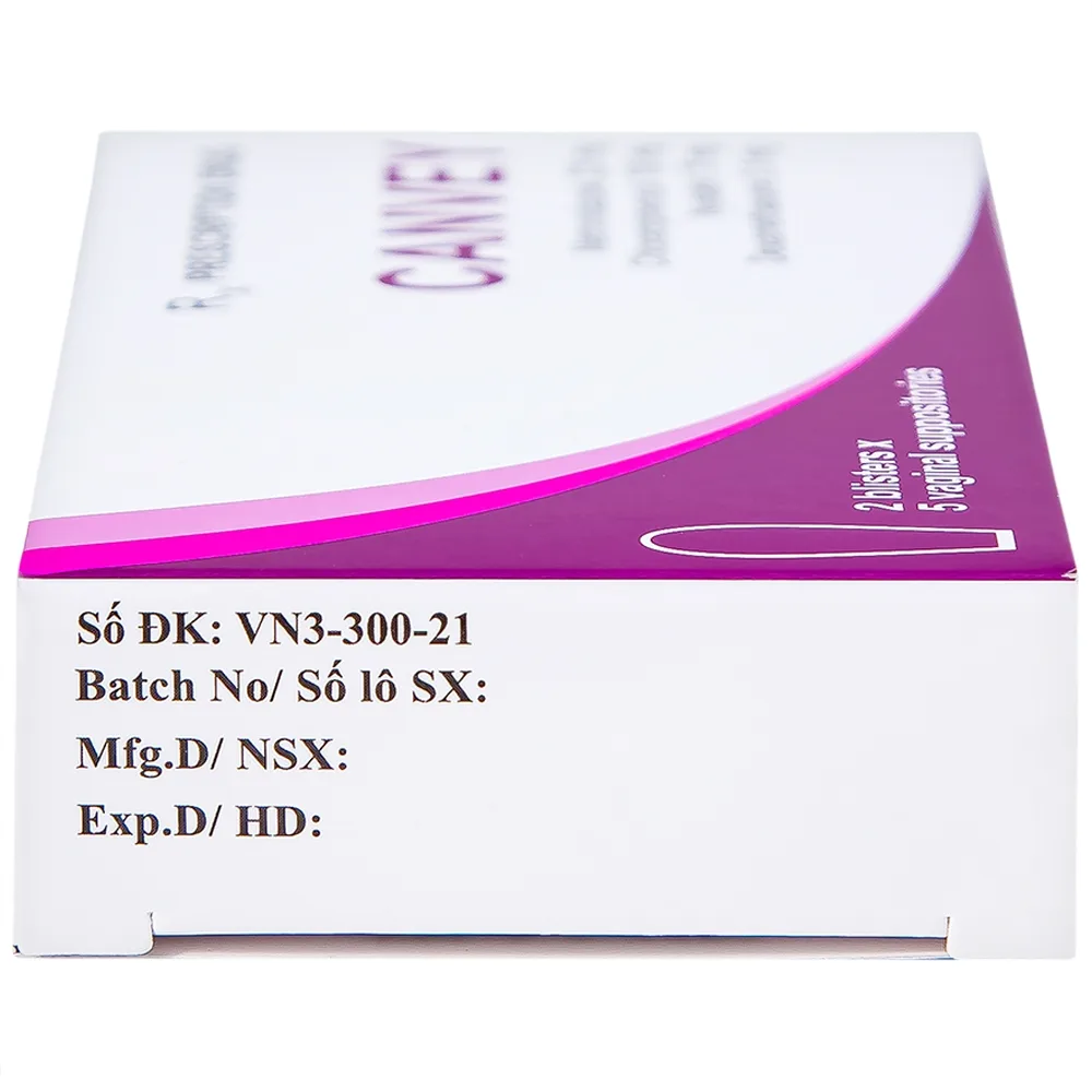 Hình ảnh Viên đặt âm đạo Canvey Farmaprim điều trị nhiễm khuẩn âm đạo (2 vỉ x 5 viên)
