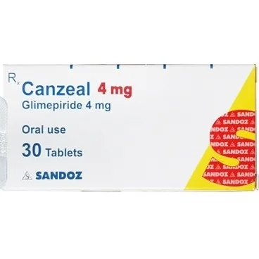 Hình ảnh Thuốc Canzeal 4mg Sandoz điều trị đái tháo đường típ 2 (3 vỉ x 10 viên)