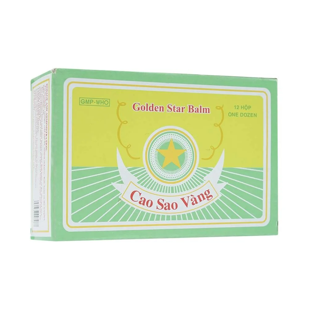 Hình ảnh Cao Sao Vàng OPC điều trị cảm cúm, nhức đầu (12 chai x 10g)