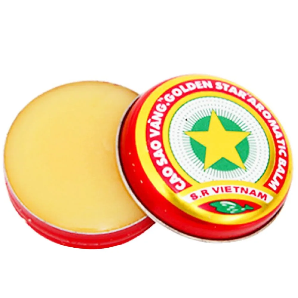 Hình ảnh Cao Sao Vàng Golden Star 3g TW3 dùng trong cảm cúm, nhức đầu, sổ mũi, đau bụng, buồn nôn, say tàu xe