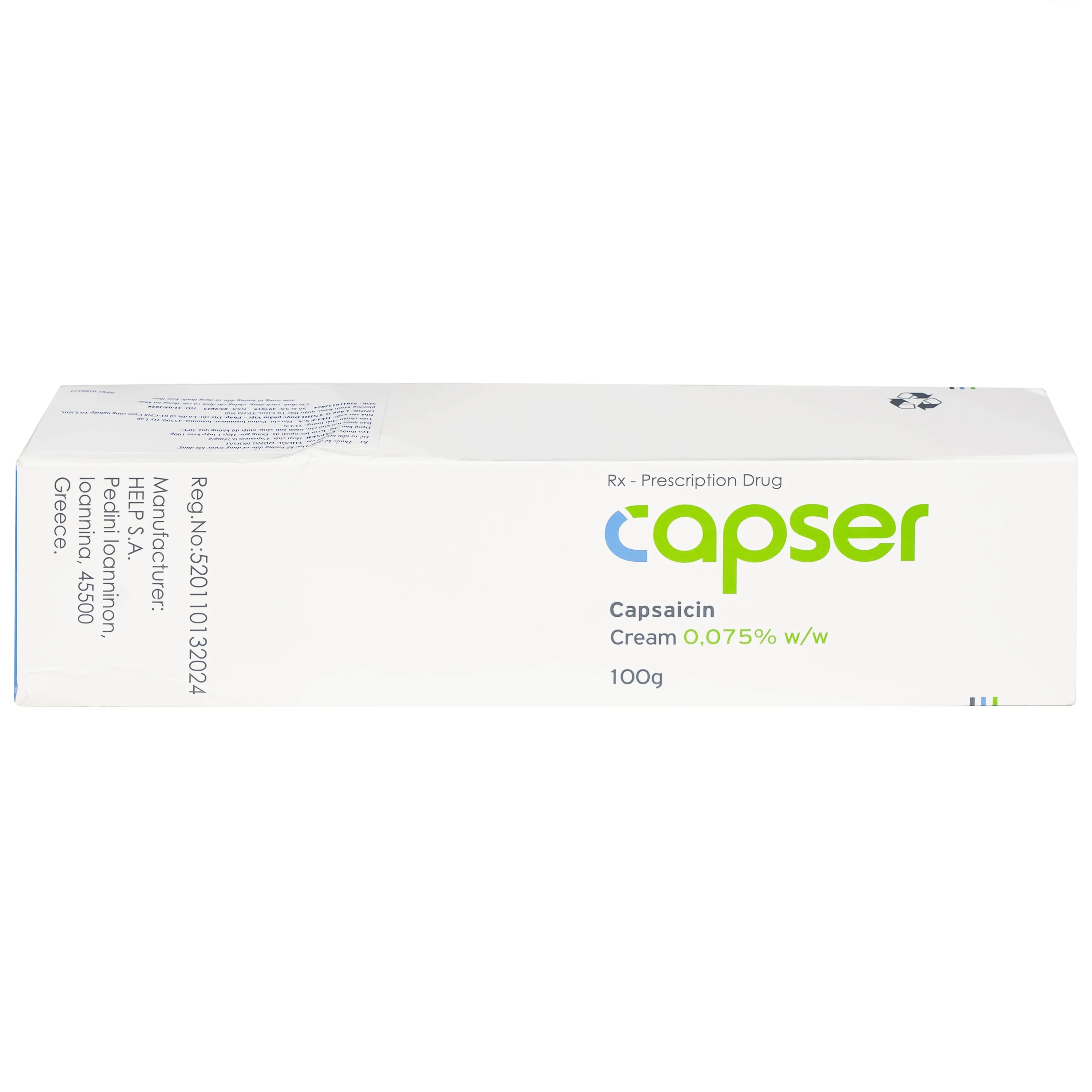 Hình ảnh Thuốc Capser Help giảm đau thần kinh do Herpes Zoster và đau dây thần kinh do đái tháo đường (100g)