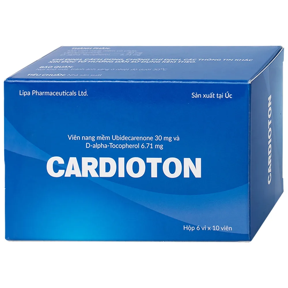 Hình ảnh Thuốc Cardioton Lipa Pharma điều trị suy tim, tăng huyết áp, bổ sung năng lượng (6 vỉ x 10 viên)