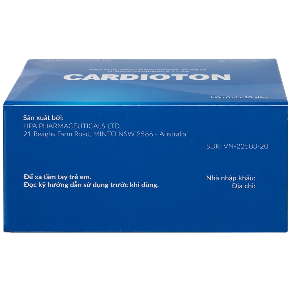Hình ảnh Thuốc Cardioton Lipa Pharma điều trị suy tim, tăng huyết áp, bổ sung năng lượng (6 vỉ x 10 viên) 
