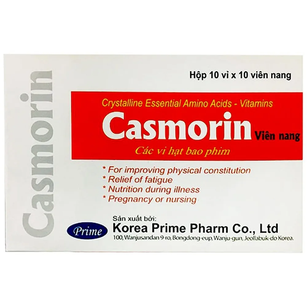 Hình ảnh Thuốc Casmorin Korea Prime Pharma bổ sung các acid amin và vitamin (10 vỉ x 10 viên) 