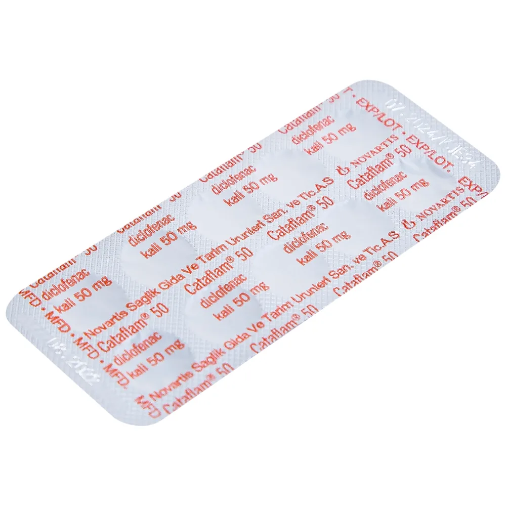 Hình ảnh Thuốc Cataflam 50 Novartis điều trị đau sau chấn thương, viêm và sưng do bong gân (1 vỉ x 10 viên)