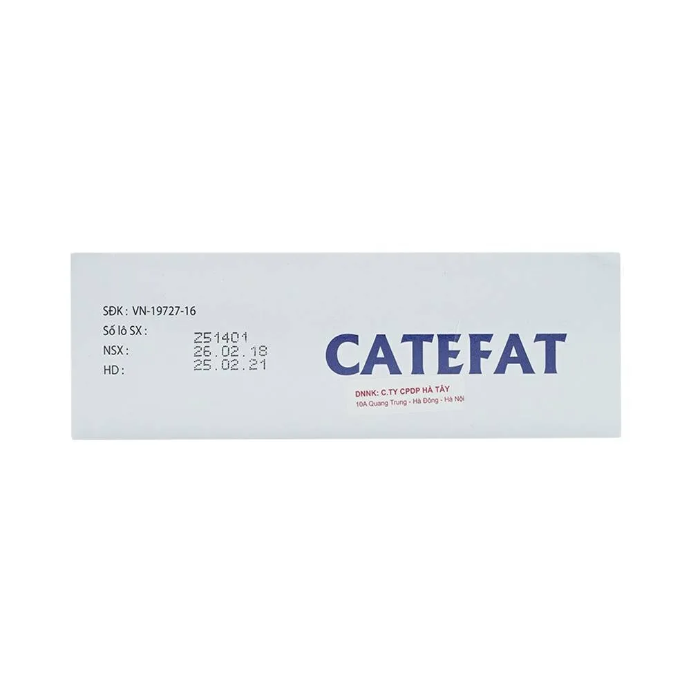 Hình ảnh Dung dịch uống Catefat Cho-A điều trị đau thắt ngực, nhồi máu cơ tim (20 ống x 10ml)