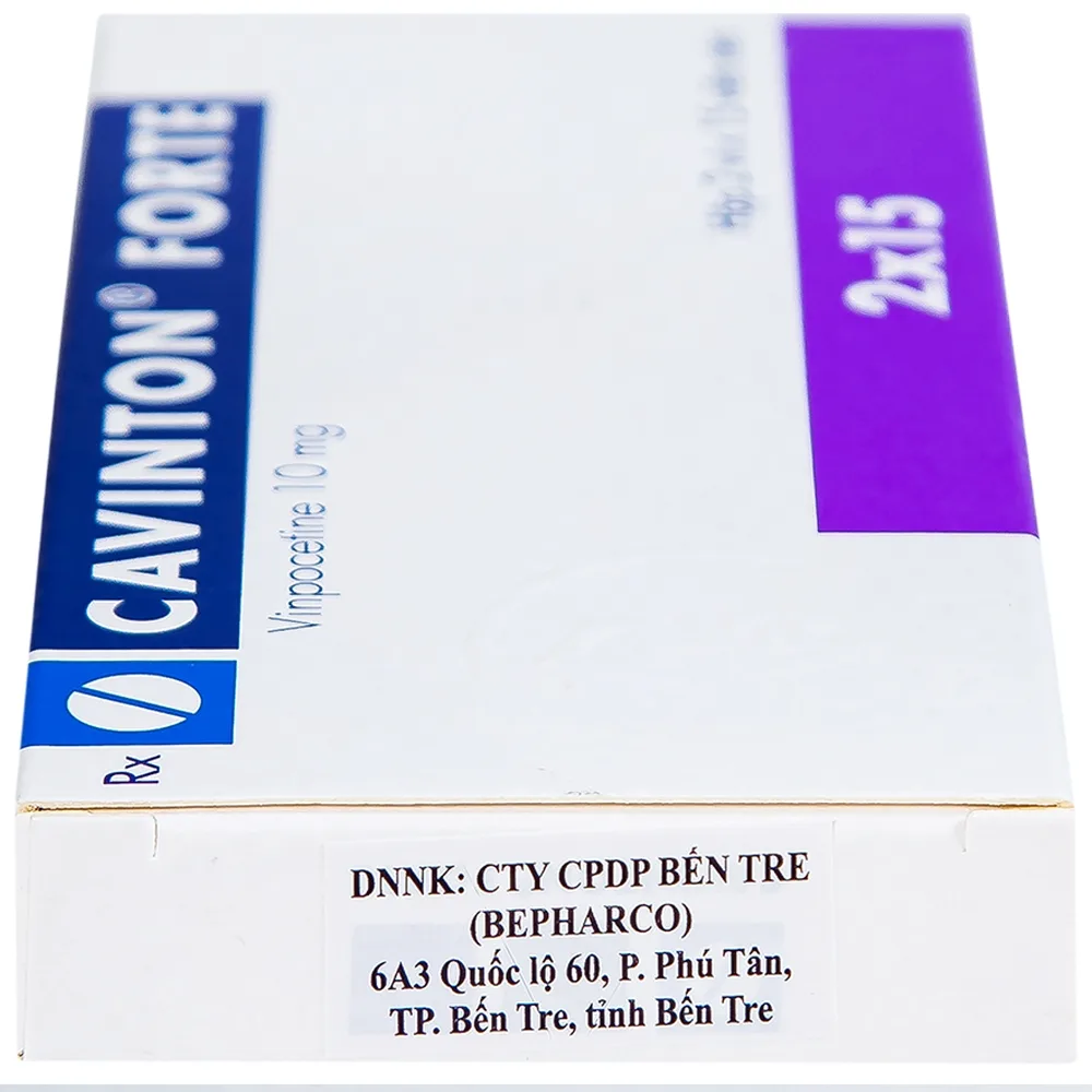 Hình ảnh Thuốc Cavinton Forte 10mg Gedeon điều trị rối loạn tuần hoàn máu não (2 vỉ x 15 viên)