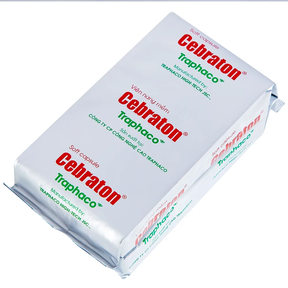 Hình ảnh Thuốc Cebraton Traphaco bổ khí huyết, hoạt huyết dưỡng não (5 vỉ x 10 viên)