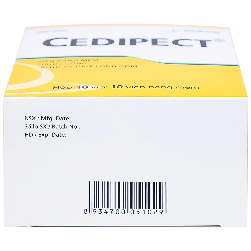 Hình ảnh Thuốc Cedipect Imexpharm điều trị ho, long đờm (10 vỉ x 10 viên)