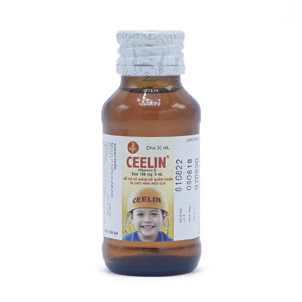 Hình ảnh Siro Ceelin United bổ sung vitamin C, tăng cường sức đề kháng (30ml)