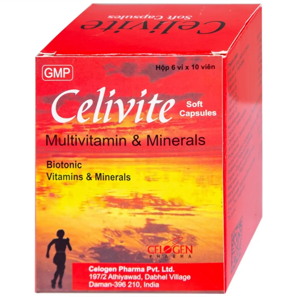 Hình ảnh Thuốc Celivite Celogen Pharma bổ sung vitamin và khoáng chất (6 vỉ x 10 viên)