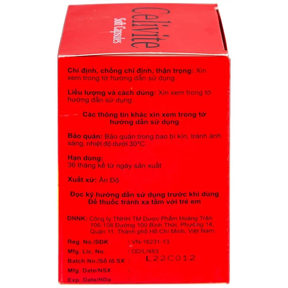 Hình ảnh Thuốc Celivite Celogen Pharma bổ sung vitamin và khoáng chất (6 vỉ x 10 viên)