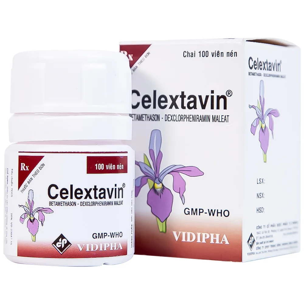 Hình ảnh Thuốc Celextavin Vidipha điều trị dị ứng cấp tính và mãn tính (100 viên)