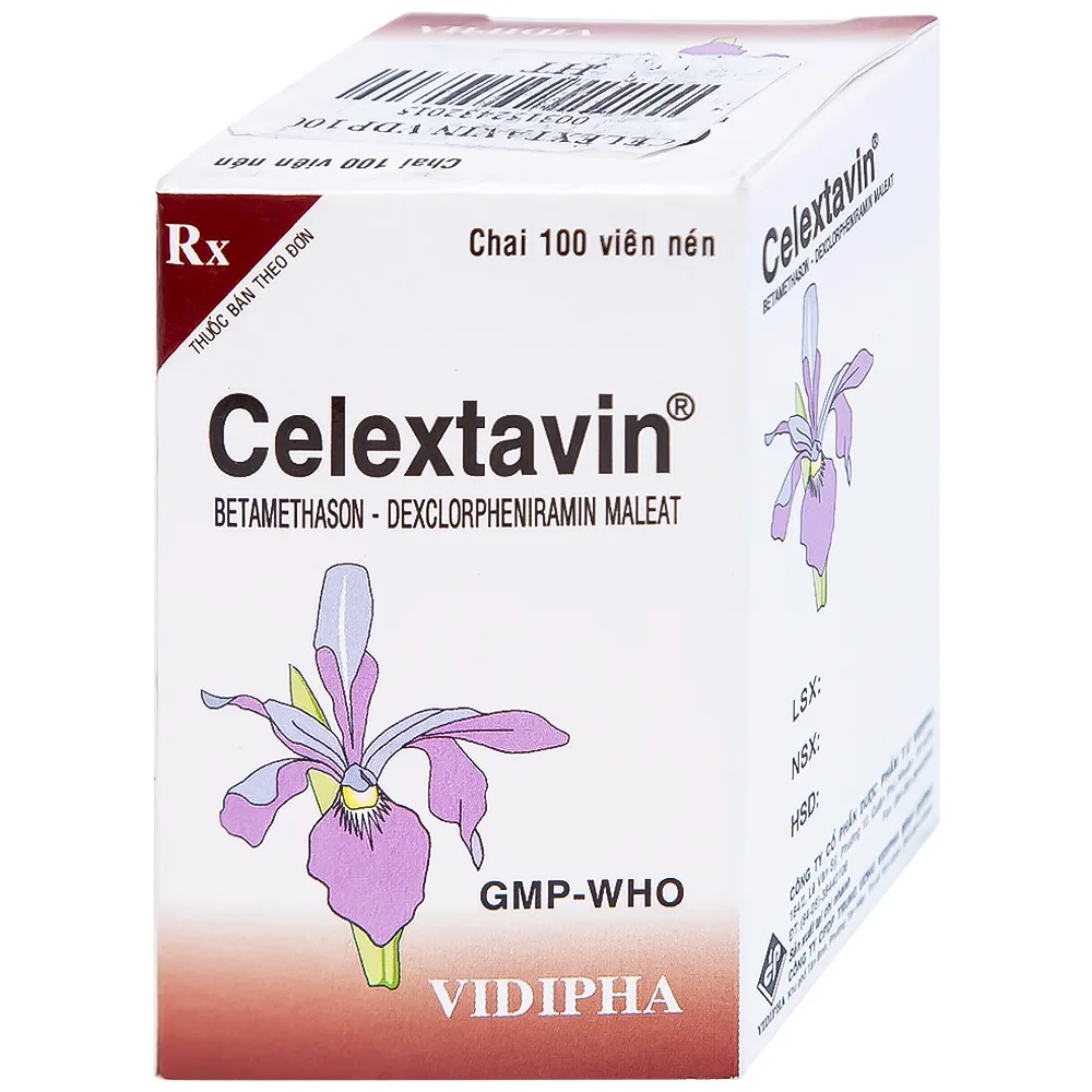 Hình ảnh Thuốc Celextavin Vidipha điều trị dị ứng cấp tính và mãn tính (100 viên) 