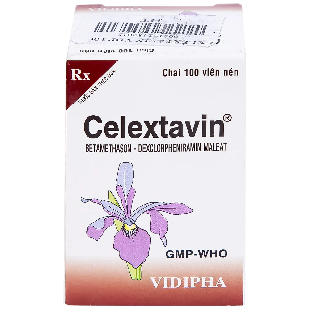 Hình ảnh Thuốc Celextavin Vidipha điều trị dị ứng cấp tính và mãn tính (100 viên) 