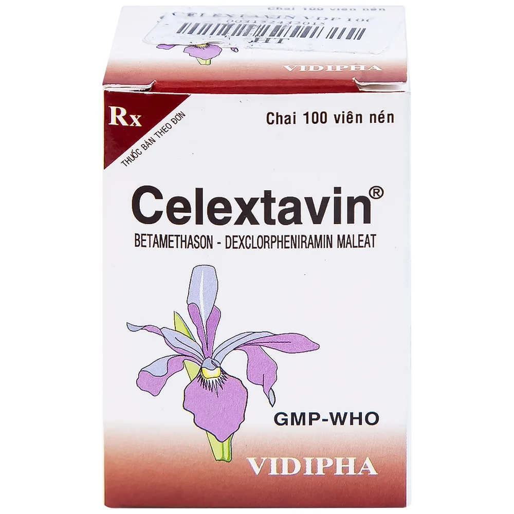 Hình ảnh Thuốc Celextavin Vidipha điều trị dị ứng cấp tính và mãn tính (100 viên) 