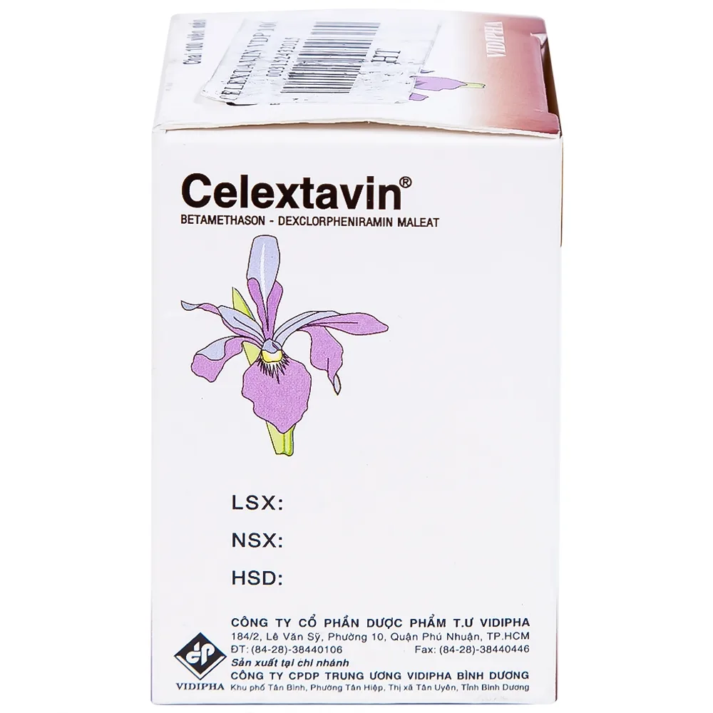 Hình ảnh Thuốc Celextavin Vidipha điều trị dị ứng cấp tính và mãn tính (100 viên) 